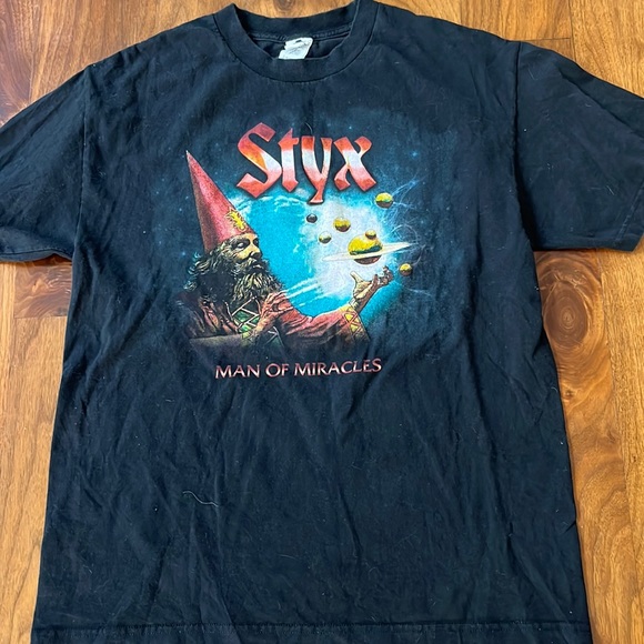 STYX MAN OF MIRACLES CONCERT TEE LARGE ON THE AAA TAG - Picture 1 of 3